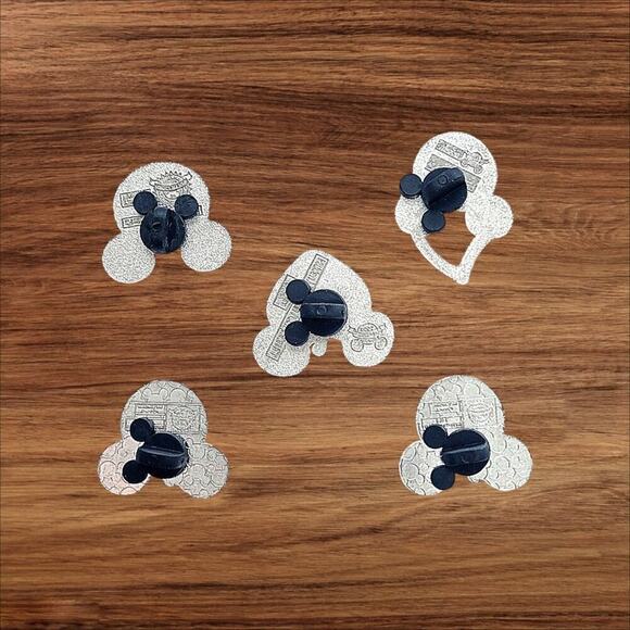 5 Mickey Head Disney Parks Trading Pins, Plus 2 Bonus Pins - Picture 2 of 2